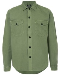 Chemise à manches longues olive Mads Nørgaard