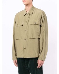 Chemise à manches longues olive YMC