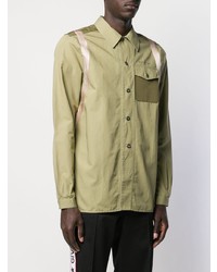 Chemise à manches longues olive Givenchy