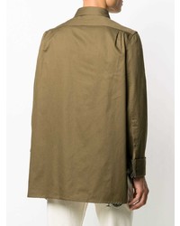 Chemise à manches longues olive Loewe