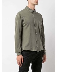 Chemise à manches longues olive Officine Generale