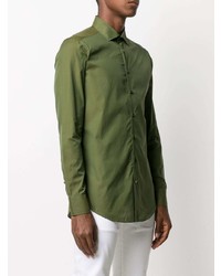 Chemise à manches longues olive Etro