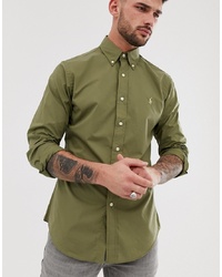 Chemise à manches longues olive Polo Ralph Lauren