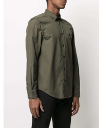 Chemise à manches longues olive Diesel