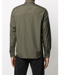 Chemise à manches longues olive Diesel