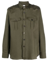 Chemise à manches longues olive PT TORINO