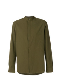 Chemise à manches longues olive Qasimi