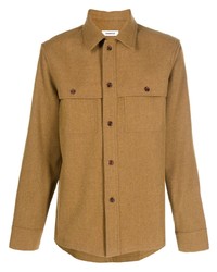 Chemise à manches longues olive Sandro