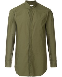 Chemise à manches longues olive Strateas Carlucci