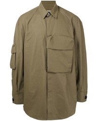 Chemise à manches longues olive Wooyoungmi