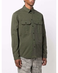 Chemise à manches longues olive Zadig & Voltaire