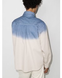 Chemise à manches longues ombre bleue Isabel Marant
