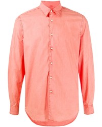 Chemise à manches longues orange Aspesi