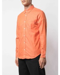 Chemise à manches longues orange Supreme
