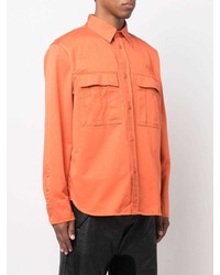 Chemise à manches longues orange Diesel