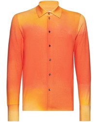 Chemise à manches longues orange Ferragamo