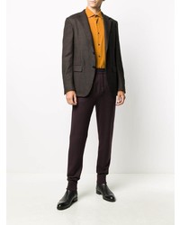 Chemise à manches longues orange Ermenegildo Zegna