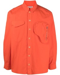 Chemise à manches longues orange Henrik Vibskov