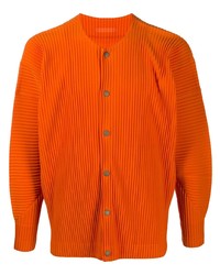 Chemise à manches longues orange Homme Plissé Issey Miyake