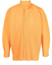 Chemise à manches longues orange Homme Plissé Issey Miyake