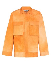 Chemise à manches longues orange Jacquemus