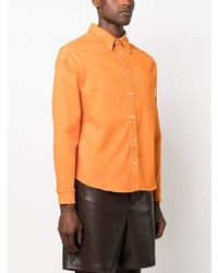 Chemise à manches longues orange Marni