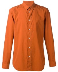 Chemise à manches longues orange Maison Margiela