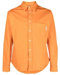 Chemise à manches longues orange Marni