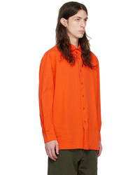 Chemise à manches longues orange Casey Casey
