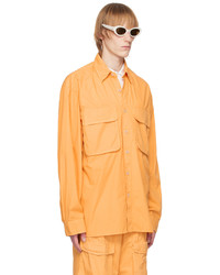 Chemise à manches longues orange Dries Van Noten