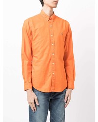 Chemise à manches longues orange Polo Ralph Lauren