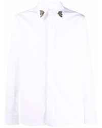 Chemise à manches longues ornée blanche Alexander McQueen