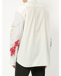 Chemise à manches longues ornée blanche Calvin Klein 205W39nyc