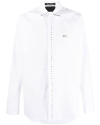 Chemise à manches longues ornée blanche Philipp Plein