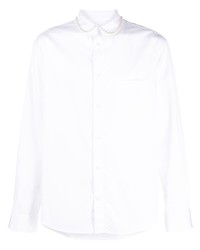 Chemise à manches longues ornée blanche Simone Rocha