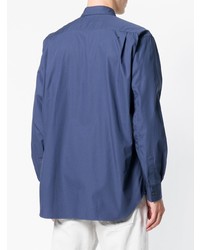 Chemise à manches longues ornée bleu marine Comme Des Garcons SHIRT