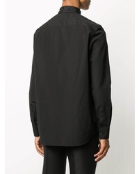 Chemise à manches longues ornée noire Givenchy