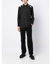 Chemise à manches longues ornée noire Comme Des Garcons SHIRT