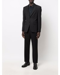 Chemise à manches longues ornée noire Philipp Plein