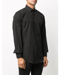 Chemise à manches longues ornée noire DSQUARED2