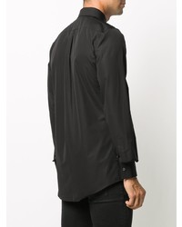 Chemise à manches longues ornée noire DSQUARED2