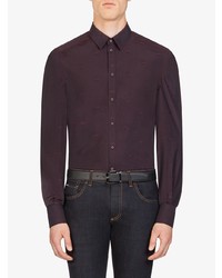 Chemise à manches longues pourpre foncé Dolce & Gabbana