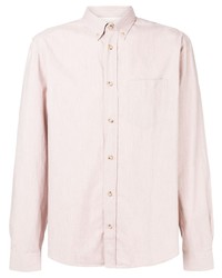 Chemise à manches longues rose Acne Studios