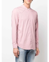 Chemise à manches longues rose Dondup