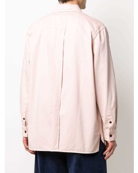 Chemise à manches longues rose Acne Studios