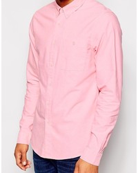 Chemise à manches longues rose Asos