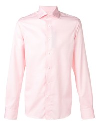 Chemise à manches longues rose Canali