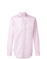 Chemise à manches longues rose Canali