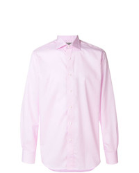 Chemise à manches longues rose Canali