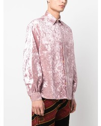 Chemise à manches longues rose TSAU